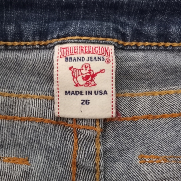 True Religion High Rise Boot Cut Embellished Jeans Women's Size 26 - Picture 8 of 14